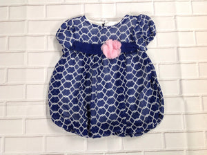 Baby Essentials Blue & White Dress