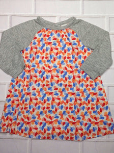 Baby Gap BLUE & ORANGE Hearts Dress