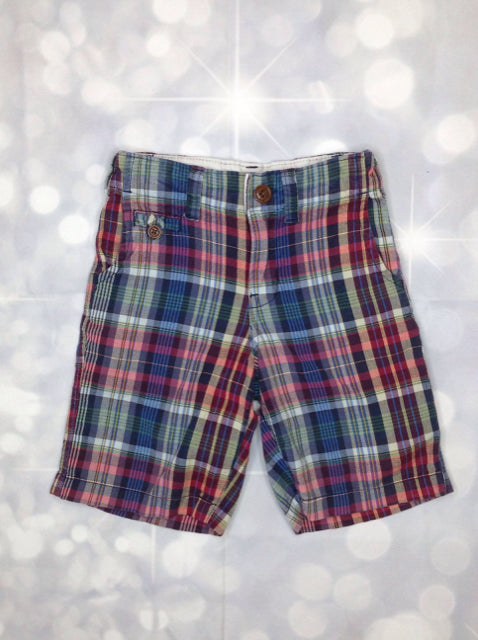 Baby Gap Blue & Green Plaid Shorts