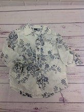 Baby Gap Blue & White Floral Top