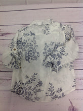 Baby Gap Blue & White Floral Top