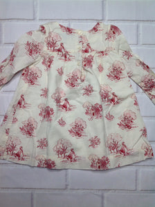 Baby Gap Cream & Red Dress