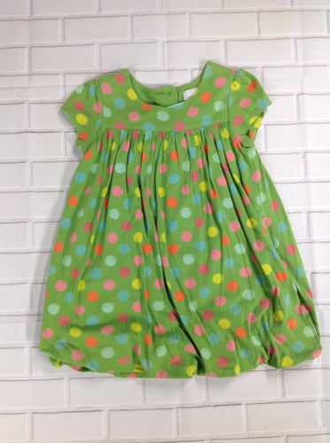 Baby Gap Green Print Dots Dress