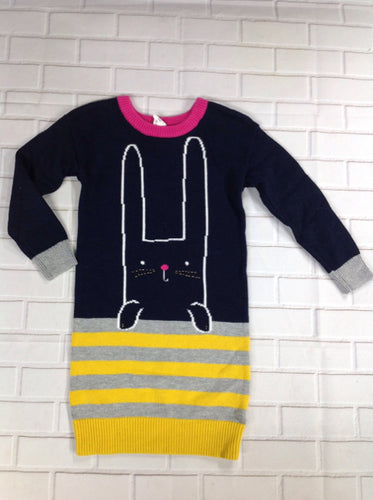 Baby Gap Navy Print Bunny Dress