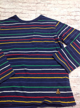 Baby Gap Navy Print Stripe Top