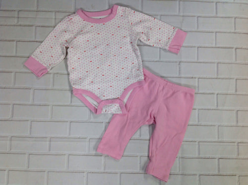 Baby Gap PINK PRINT 2 PC Outfit
