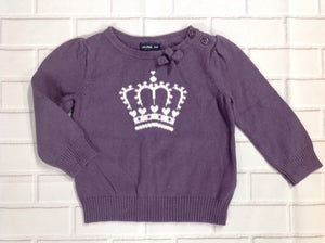 Baby Gap Purple Print Sweater