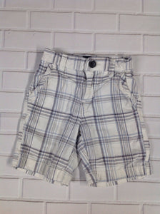 Baby Gap WHITE & BLUE Plaid Shorts