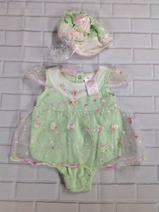 Baby Grand Green & Pink One Piece