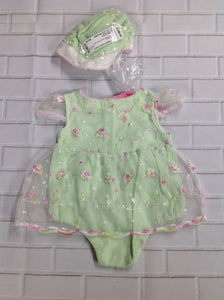 Baby Grand Green & Pink One Piece