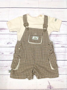 Baby Headquarters Brown & Tan 2 PC Outfit