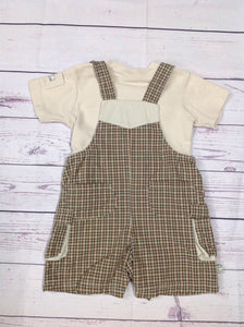 Baby Headquarters Brown & Tan 2 PC Outfit