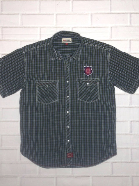 Bare Deni Green & Blue Plaid Top