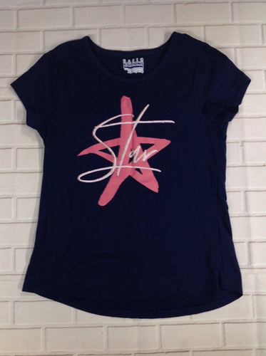 Basic Editions Navy Print Top