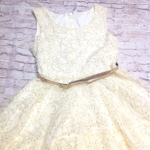 Beautees Beige & Gold Dress