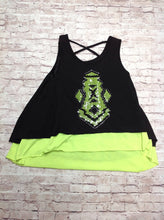 Beautees Black & Green Top