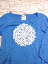 Belle Du Jour Blue Print Top