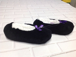 Black & Purple Slippers