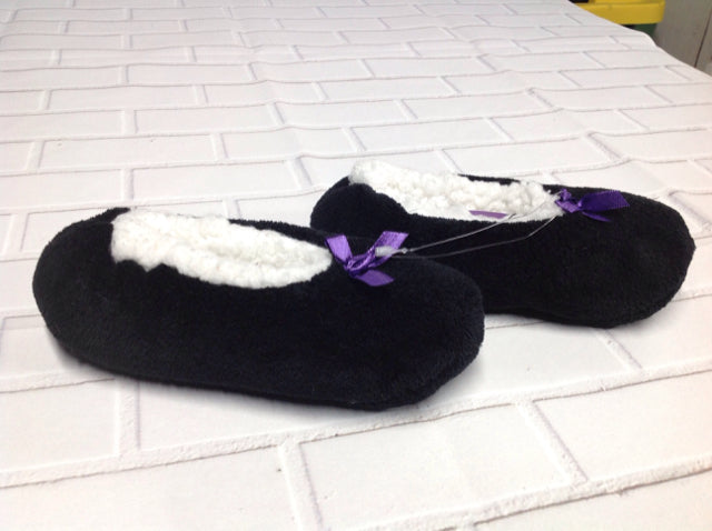 Black & Purple Slippers