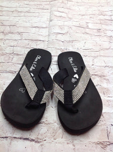 Black & Silver Sandals