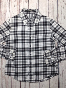 Black & White Plaid Top