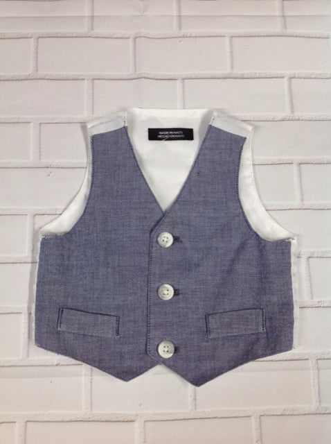 Blue denim look Vest