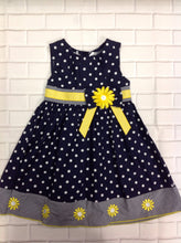 Blueberi Boulevard Navy Print Polka Dot Dress