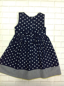 Blueberi Boulevard Navy Print Polka Dot Dress