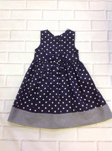 Blueberi Boulevard Navy Print Polka Dot Dress