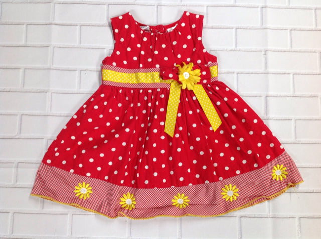 Blueberi Boulevard Red & White Dress