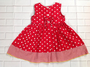 Blueberi Boulevard Red & White Dress