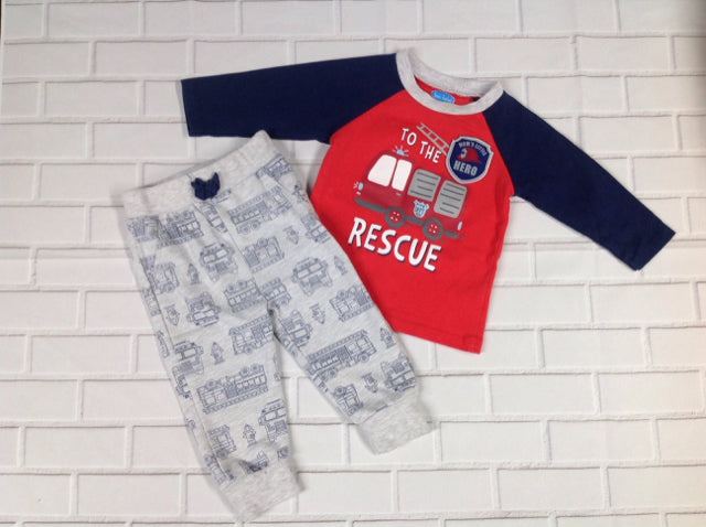 Bon Bebe Red & Blue 2 PC Outfit
