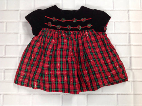 Bonnie Baby Red & Black Dress
