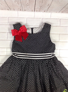 Bonnie Jean Black Print Dress