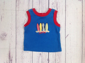 Bright Future Blue Print Top