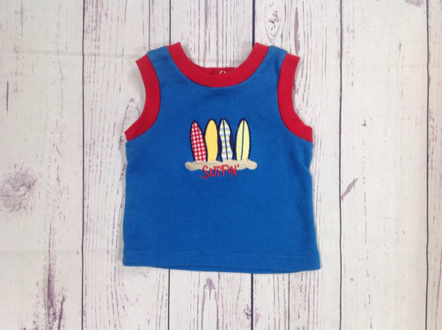 Bright Future Blue Print Top