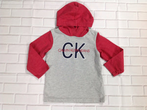 CALVIN KLEIN GRAY & RED Top