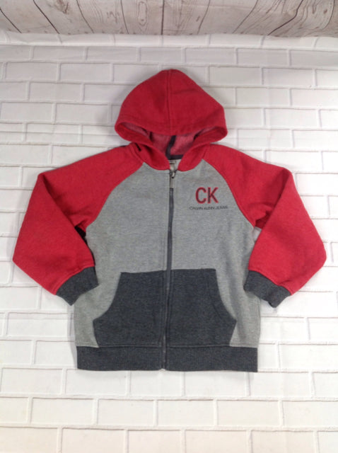 CALVIN KLEIN GRAY & RED Top
