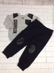 CALVIN KLEIN Gray & Black 2 PC Outfit