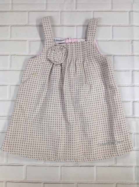 CALVIN KLEIN Gray & Pink Dress