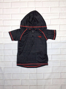 CB Black & Gray Stripe Top