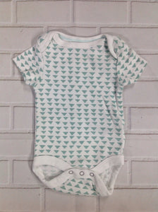 CLOUD ISLAND White Print Onesie