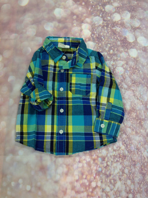 CRAZY 8 BLUE & YELLOW Top