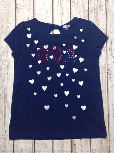 CRAZY 8 BLUE, WHITE, RED Top