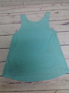 CRAZY 8 Blue Print Top