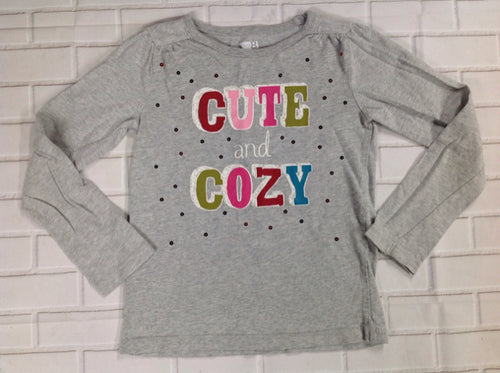 CRAZY 8 GRAY PRINT Top
