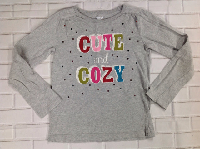 CRAZY 8 GRAY PRINT Top