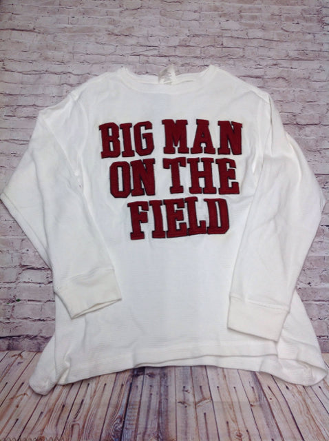 CRAZY 8 Off-White & Red Top