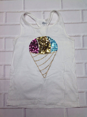 CRAZY 8 White Print Top
