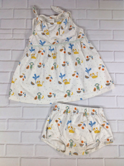 CREAM PRINT Dress